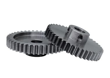 Customized 41T Worm And Spur Gear 1.0 Module Black 20CrMnTi Material